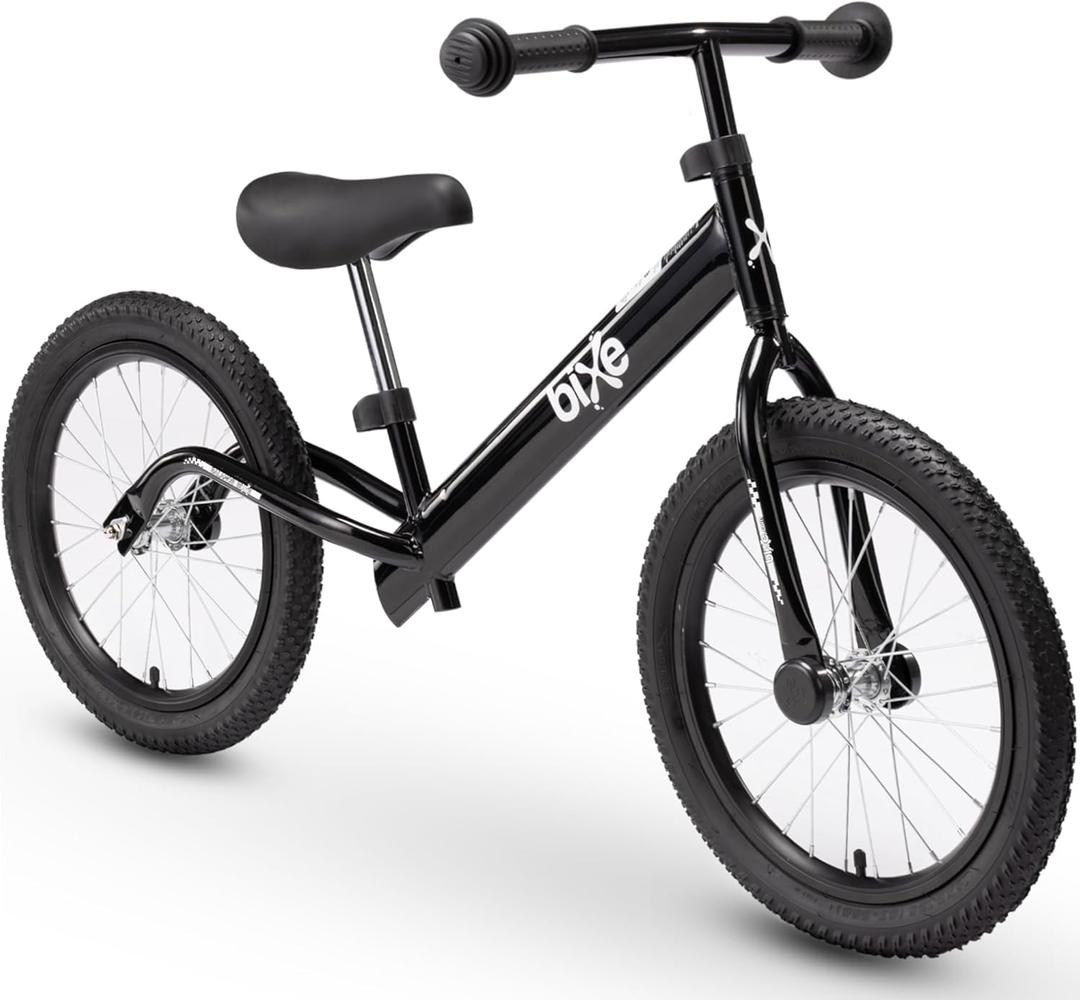 Balance Bike: for Big Kids Aged 4, 5, 6, 7, 8 and 9 Years Old - No Pedal Sport Training Bicycle | 16inch Wheel (Black)
