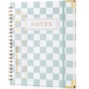 Spiral Lined Notebook Journal, a4 (8.511'') Large Green Journal For Women Men College Ruled Journaling Notebook For Work Note Taking School Business 100 pages