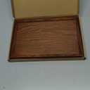 PATIKIL Wood Serving Tray 30x20cm/12x8 Inch Outer Base, Rectangular Decorative Platter for Home Decor Kitchen Table Candle Holder, Brown