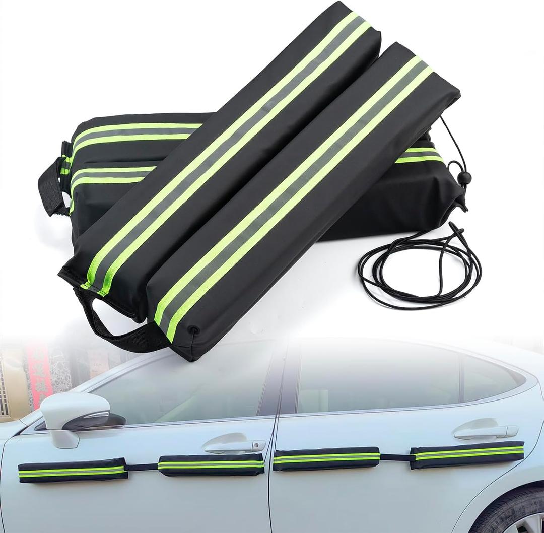 (2025  Version) Dent Prevent Car Door Dent Protector | Removable Soft Cushion Magnetic Door Guards for Cars | Prevents Dents, Scratches & Dings, Pack of 4