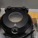 Pizza Oven Indoor, 12 Inch Retro Pizza Maker, Rapid Heating 800˚F, 1200W Glazed Ceramic Stone Electric Pizza Cooker, Two-button Precise Temperature Control, Viewing Window for Precise Cooking