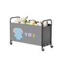 GRANNY SAYS Toy Box for Boys Girls, Extra Large Toy Chest Storage with Wheels, Metal Kids Toy Storage Organizer for Living Room Storage, 135L Toy Bins for Kids Organizer Stuffed Animals, Grey