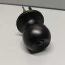 BESTTEN Keyed Entry Door Knob, Entrance Door Lock, Standard Ball, All Metal, Matte Black