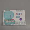 Shell And Turtle Bento Box for Kids Girls Boys, Bento Box Adult Lunch Box with 4 Compartments, Lunch Containers with Utensils, Sauce Jar, Muffin Liners for School, 40 Oz/5 Cup, Purple (1200ML)