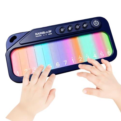 Kids Mini Piano Toy, BPA-Free Light Up Keyboard, Portable Travel Learning Toys for Toddlers, Music Interactive Birthday Gift for 3 4 5 6 Year Old Boys Girls Children(Dark Purple)