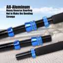 Fiblink Bent Butt Fishing Rod 2-Piece Saltwater Offshore Trolling Rod Big Game Roller Rod (2 Pcs - 5'6"- 80-120 lb Bent Butt)
