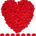 Tongcloud 100pcs Mini Artificial Rose Artificial Fake Rose Head Mini Foam Artificial Rose Head for DIY Crafts Wedding Party Valentine's Day Bouquets Festival Home Decoration(Red, 3.5cm/1.38inches)