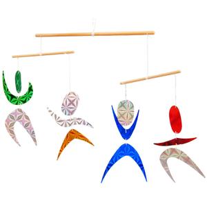 Color Dancers Hanging Mobile,Montessori Mobile, Infant Toy, Baby Mobile, Visual Tracking, Newborn Toy
