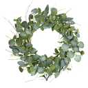 20inch Eucalyptus Wreaths for Front Door Spring and Summer Green Wreath with Berries Farmhouse Door Wreath Year Round Wreaths for Front Door Indoors