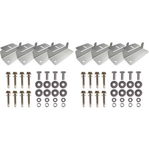 Renogy 2 Sets Solar Panel Mounting Z Brackets Lightweight Aluminum Corrosion-Free Construction for RVs, Trailers, Boats, Yachts, Wall and Other Off Gird Roof Installation, 2 Count