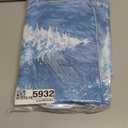 Arttown Christmas Bathroom Rug Set of 3, Winter Blue Dream Snowflake 3 Pieces Bath Mats Set, No Silp Washable Cover Floor Rug Decorations for Kitchen Bathroom Bedroom (Medium)