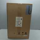 Amazon Basics Smudge Resistant Rectangular Trash Can with Soft-Close Lid, Foot Pedal, Removable Inner Bucket, 50 Liter/13.2 Gallon, Brushed Stainless Steel, Satin Nickel Finish