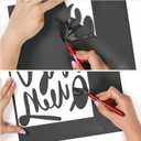 2 x Black HTV Heat Transfer Vinyl Roll - 12 x 10ft for T-Shirts & Apparel, Easy to Cut, Weed and Transfer, Ideal for Heat Transfer Designs!