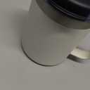 ALOUFEA 12oz Insulated Coffee Mug Cup with Handle, Stainless Steel Travel Coffee Mug with Flip Lid, Double Wall Vacuum Coffee Tumbler, Cream