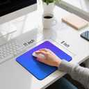 2 x Premium Mouse Pad with Stitched Edges  10.2 x 8.3 in | Smooth, Washable Mat with Non-Slip Base | Personalized Cute MousePads for Laptop, Computer, Office, Home (Blue-Purple Gradient)