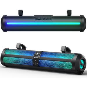 Ehaho Rumble-X Series 30-inch UTV Sound Bar500W Peak Power & 8-Speaker | BT w/Broadcast & Music Sync MulticolorIP66 Waterproof & Dustproof OutdoorCompatible with Polaris RZR CFmoto Can-Am