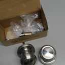 Copper Creek Colonial Passage Interior Door Knob  ANSI Grade-3 Certified, Modern Heavy Duty Handle, Easy Install and Reversible for Bedroom, Bathroom and Closets  Satin Stainless (1 Pack)