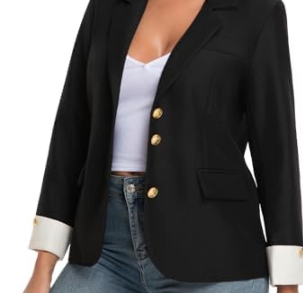 Women's Blazers for Work Casual Long Sleeve Suit Jackets Size Large