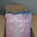 Dinjoy Girls Comforter Set Queen Size 7 Pieces Bed in A Bag Ombre Pink Purple Rainbow Bedding Set Collections for Teen Women (1 Comforter, 1 Flat Sheet, 1 Fitted Sheet, 2 Pillow Shams, 2 Pillowcases)