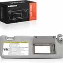 A-Premium Right Passenger Side Sun Visor Compatible with Toyota Highlander | for Highlander 2014-2019, Gray Color, with Vanity Light, with Vanity Mirror, Replaces 74310-0E074-B0, Easy Installation