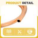 MECCANIXITY T2 Copper Tubing 0.28"ID x 13/32"OD x 3.28Ft, 99% Pure Copper Refrigeration Tube Seamless Flexible Coil Pipe for HVAC System, Air Conditioning, Refrigerator, Industry, DIY