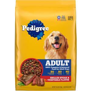 Pedigree Complete Nutrition Adult Dry Dog Food, Grilled Steak & Vegetable Flavor, 18 lb. Bag (18 Pound (Pack of 1))