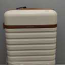 UKEIN Luggage Sets 3 Piece, Carry On Luggage 20In With Spinner Wheels,PC Hardside Suitcase Set with TSA Lock,Durable Carry On Suitcase With Travel Backpack for Men (Beige, 3 piece set (20inch))