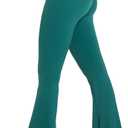 Sunzel Womens Flare Leggings No Front Seam Flare Yoga Pants with Tummy Control Crossover High Waist - 28" / 30" / 32" / 34" (XL)