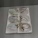 Sunnychicc 6 Pcs Wall Hanging Planter Glass Plant Pot Water Terrarium Containers Wall Vases for Flowers Air Hydroponic Propagation Glass Plant Holder Home Room Window Office(Oblate)