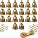 20pcs Brass Bells Handmade Small Bells for Crafts, Wind Chimes for Home, Door Bells or Decoration Bells for Wedding Decorations, Christmas Decorations