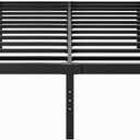 16 Inch High Full Size Bed Frame No Box Spring Needed, Platform Metal Bed Frame Full Size, Noise Free, Easy Assembly, Heavy Duty, Black