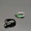 Honoson Mini Craft Iron Mini Heat Press Small Iron 3.93 x 2.36 x 2.76 in Portable Handy Tiny Flatiron with Charging Base Accessory for Fuse Bead Patch DIY Heat Transfer Vinyl(Light Green)