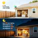 Intelamp Solar Pendant Lights Indoor Outdoor, 2 Packs 4000mAh Gazebo Shed Chandeliers with Remote All Day/Night Mode 16.4Ft Hanging Warm White Lighting for Outside Barns Chicken Coop