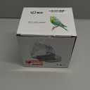 IBWell Parakeet Bird Bath for Cage Cockatiel Bird Bath Bird Bath Cage Bird Shower with Convenient Removable Tray (Grey)