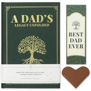 Birthday Gifts for Dad from Daughter Son Wife - Dad's Life Story Journal with 150 Prompt Questions to Share His Journey and Memories - Sentimental Fathers Day Birthday Gifts for Dad Stepfather
