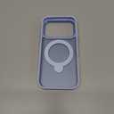 Magnetic for iPhone 17 Pro Case with Ring Stand, [10 FT Drop Protection] [Velvety Touch] Slim Translucent Matte Back Shockproof Phone Case for iPhone 17 Pro 6.3'', Sierra Blue