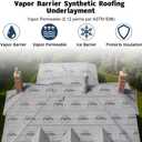 Roof Underlayment Roll Synthetic, Roofing Paper, 48in x 250ft.
