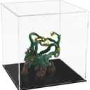 A+ DESIGN Clear Acrylic Display Case Assemble Collectibles Box Alternative Glass Case for Display Action Figures Home Storage & Organizing Toys (3x3x3 inch; 7.5x7.5x7.5 cm)