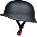 Motorcycle Helmet, Aircraft Style, Black (X-Large)