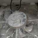 21" Fansconce, 360 Adjustable Tilt Indoor Wall Mount Fan, White 6 Speed Ceiling Fan with Lights and Remote, Timer Wall Hanging Fan for Garage Patio Greenhouse Terraces Kitchen Bedroom Tool Room