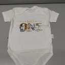 Wild Animal One Baby Bodysuit Girls Boys Newborn Funny Graphic Clothes Short Sleeve Infant Romper , White 3-6 Months 