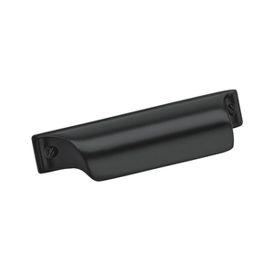Amerock BP452364MB | Kitchen Cabinet Cup Pull | Matte Black | 2-1/2 in (64 mm) Center-to-Center | Jolene | 9 Pack | Furniture Hardware | Cabinet Handle | Bathroom Drawer Pull