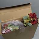 XunYee 12 Bundles Burgundy Artificial Flowers Bulk Wedding Decorations Favors Red Roses Fake Silk Flowers Bouquets Realistic Florals Arrangements Decor for Outdoor Wedding Table Centerpieces