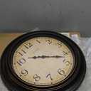 18 Inch Vintage Large Wall Clock for Living Room Decor,Battery Operated Silent Non-Ticking Retro Classic Clocks for Kitchen Fireplace Home Office,House Warming Gifts,Bronze