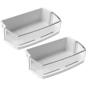 [2 PACK] AAP73631502 Refrigerator Door Shelf (Right) Replacement PD00005335 2443758 AP4563994 PS2581944 EAP2581944 compatible with LG KENMORE Refrigerator Door Shelves - BY AMI PARTS