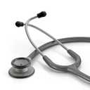 ADC - 619SM Adscope Lite 619 Ultra Lightweight Clinician Stethoscope with Tunable AFD Technology, Smoke Finish with Metallic Gray Tubing
