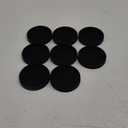 Non Slip Furniture Pads- 3"x3" Round Anti Skid Caster Cups Furniture Coasters, Anti-Sliding Grippers Floor Protectors for Furniture Bed, Couch, Chair Leg, Black(Set of 8)
