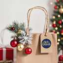 2 x Christmas Stickers for Envelope Seals Cards Making Crafts 2 Inch Round Happy Holiday Christmas Label Card Vinyl Stickers for Mailing Baked Goods Gifts Decorative Bag (ho168)