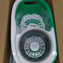 Libman Tornado Spin Mop System and 1 Refill, Mop and Bucket with Wringer Set for Hardwood Floor Cleaning, 2 Total Heads Included