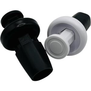 Bullseye Two-Piece Butt Ends (2 Pack, Black and White)